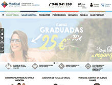 Tablet Screenshot of medicaloptica.es